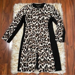 Chicos Black Label exotic cat coat